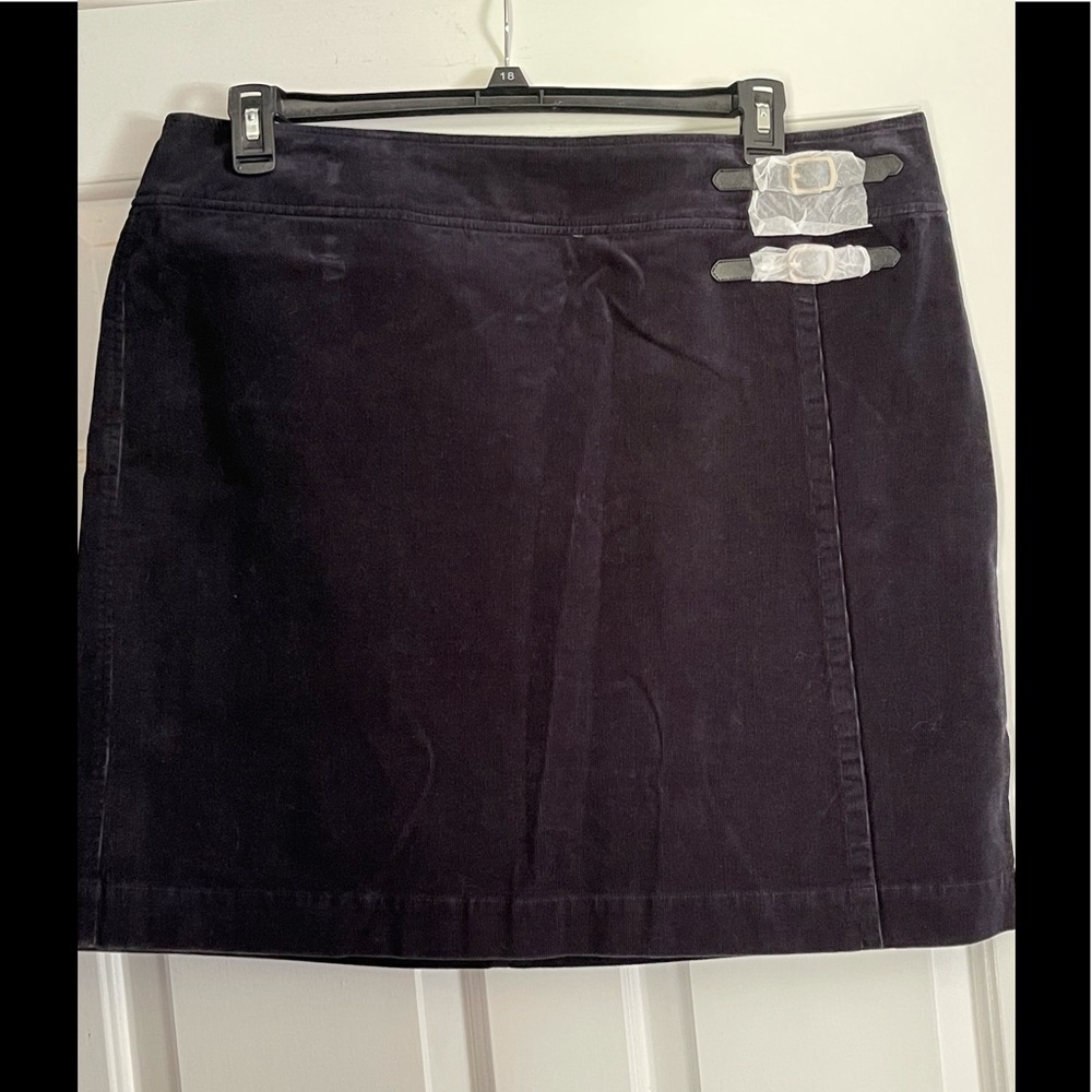 Charter Club Faux Wrap Corduroy Skirt Size 18 NWOT
